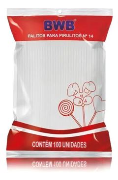 BWB PALITOS P/PIRULITO MEDIO CX40X100UN