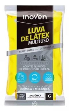 LUVA LATEX AMARELA G INOVEN PC/1 PAR