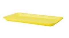 BANDEJA DE ISOPOR, COPOBRAS, B4 CRL, TAMANHO 275X150X14MM, FARDO COM 400 UNIDADES AMARELA