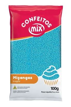 MIX CONFEITO MIÇANGA AZUL BEBE 100G
