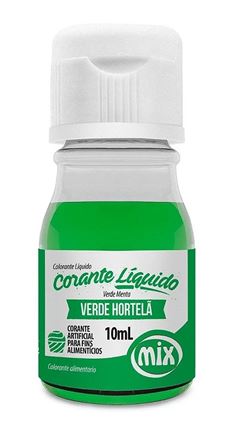 MIX CORANTE LIQUIDO VERDE HORTELA 10ML