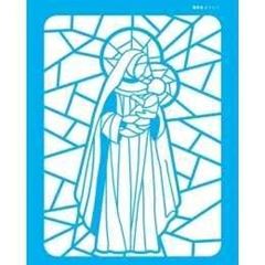 BLUESTAR STENCIL VITRAL