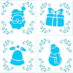 BLUESTAR KIT MINI STENCILS NATAL 1