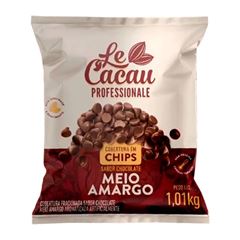 GOTA CHIPS MEIO AMARGO LECACAU 1,01KG