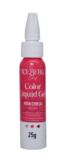 ICEBERG COR LIQ GEL ROSA CEREJA 25G