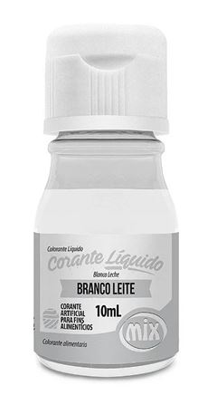 MIX CORANTE LIQUIDO BRANCO LEITE 10ML