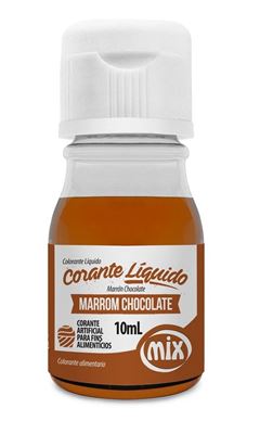 MIX CORANTE LIQUIDO MARROM CHOCOLATE 10ML