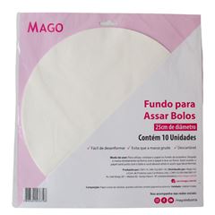MAGO FUNDO PARA ASSAR BOLOS 25CM 10UN