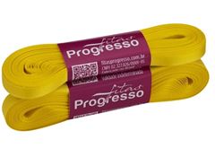 FITA CETIM SIMPLES 7MM AMARELO GEMA 10M