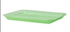 BANDEJA DE ISOPOR, COPOBRAS, B4 CRL, TAMANHO 275X150X14MM, FARDO COM 400 UNIDADES VERDE