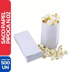 SACO PAPEL PIPOCA MONO N2 25X15 C/500
