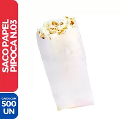 SACO PAPEL PIPOCA MONO N3 25X17 C/500