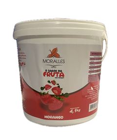 MORALLES PREPARADO DE MORANGO EM PEDACOS, BALDE COM 4,1KG
