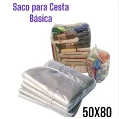 SACO CESTA BASICA 50X80 TRANSPARENTE 5KG