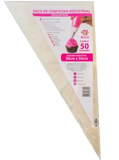 MAGO SACO DE CONFEITAR DESCARTAVEL INDUSTRIAL 30X50 50UN