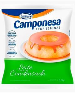 LEITE CONDENSADO SEMIDESNATADO CAMPONESA BAG 2,5KG