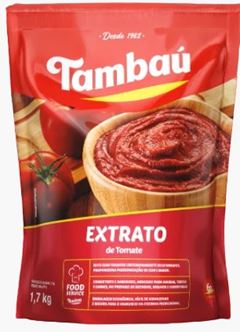 EXTRATO DE TOMATE TAMBAÚ PACOTE 1,7KG