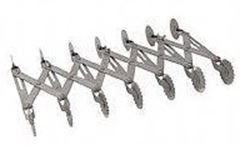 CARRETILHA PANTOGRAFICA 7X7 EM ACO INOX