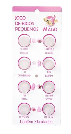 MAGO KIT DE BICO PLASTICO PEQUENO PACOTE COM 08 UNIDADES