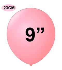 BALAO 9 PARTY ROSA CLARO HAPPY DAY C/30 UN