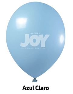 BALAO REDONDO 5 LISO AZUL CLARO HAPPY DAY C/50
