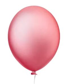BALAO REDONDO 5 LISO ROSA HAPPY DAY C/50