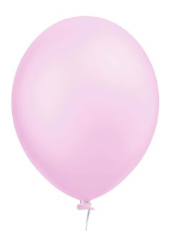 BALAO REDONDO 5 LISO ROSA CLARO HAPPY DAY C/50