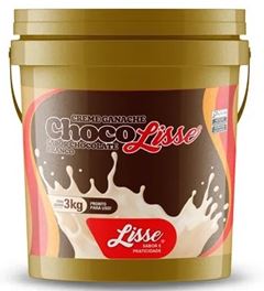 CREME GANACHE CHOCOLATE BRANCO CHOCOLISSE, ADIMIX,  BALDE 3KG