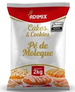 CAKE PÉ DE MOLEQUE, ADIMIX, PACOTE COM 2KG