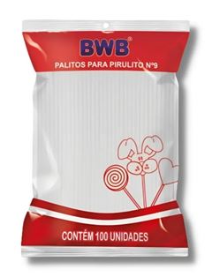 BWB PALITOS P/PIRULITO PEQ BRANCO 100UN