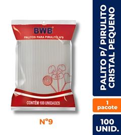 BWB PALITOS P/PIRULITO PEQ CRISTAL 100UN