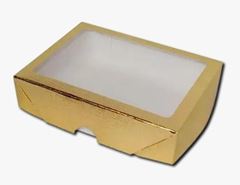 CAIXA PRESENTE QUAD C/TP M BRANCO C/OURO