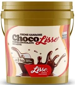 CREME GANACHE CHOCOLATE AO LEITE CHOCOLISSE, ADIMIX,  BALDE 3KG