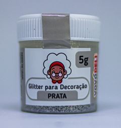 VOVODELI GLITTER DECORACAO PRATA 5G