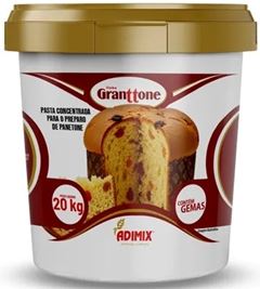 PANETONE EM PASTA COM GEMAS, ADIMIX, BALDE 20KG