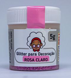 VOVODELI GLITTER DECORACAO ROSA CLARO 5G