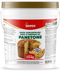 PANETONE EM PASTA COM GEMAS, ADIMIX, BALDE 3,5KG