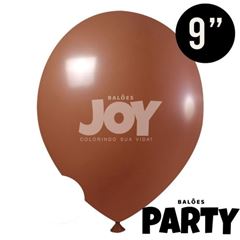 BALAO 9 PARTY MARROM JOY C/30UN