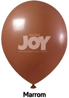 BALAO 9 PARTY MARROM JOY C/50UN