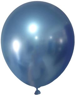BALAO 9 PARTY AZUL CROMADO JOY C/25UN