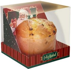 CAIXA MINI PANETONE CENARIO NOEL PC/10UN