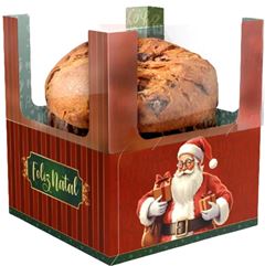 CAIXA MINI PANETONE ENCANTO NOEL PC/10UN