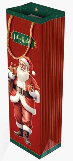 SACOLA P/BEBIDA NOEL PC/10UN