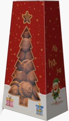 CAIXA PINHEIRO C/VISOR CONTO NATAL PC/10UN