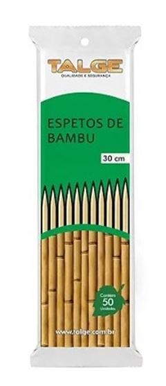 ESPETO DE BAMBU  TALGE 30CM C/50UN