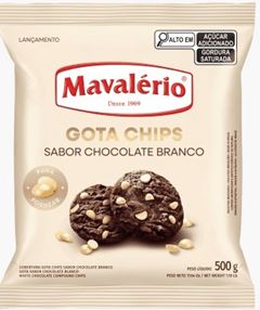 M 8576 GOTA CHIPS CHOC BRANCO PCT500G