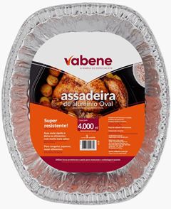 ASSADEIRA OVAL ALTA VABENE 4000ML CX24