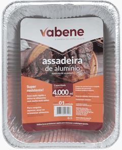 ASSADEIRA RETANG S/TP VABENE 4000ML