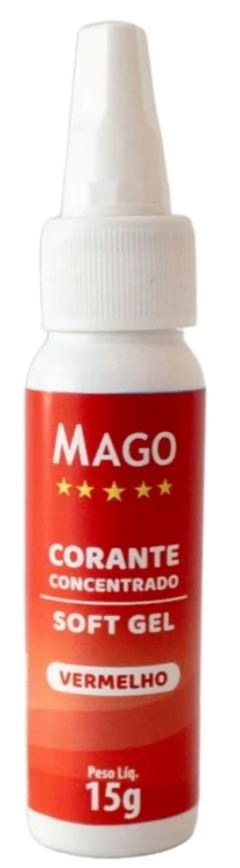 MAGO CORANTE SOFT GEL VERMELHO NATAL 15G
