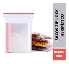 SACO PLASTICO ZIP TALGE N00 4X4 C/20